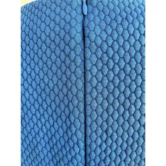 Boden Agnes Dress Womens 10 Blue Jacquard Textured Stretch Deep Pockets - Picture 10 of 10